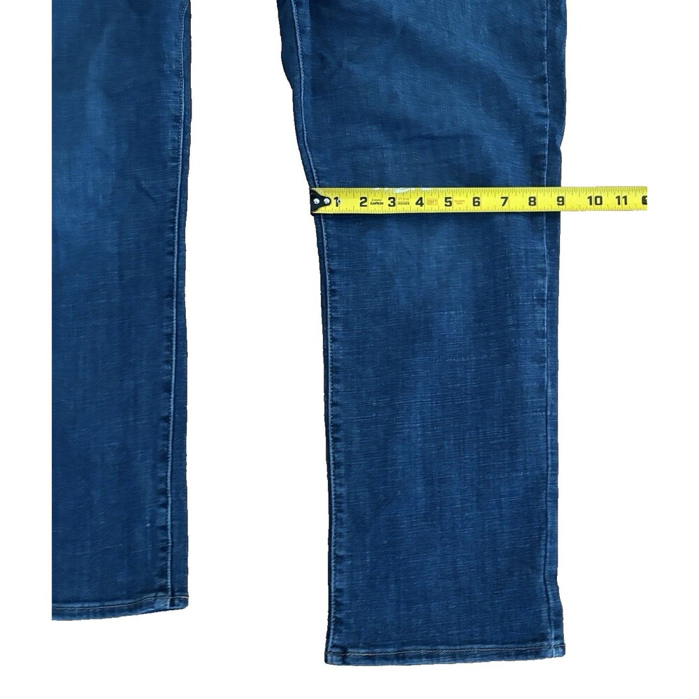 Levi's Jeans Womens 16 Blue Dark Wash Straight Classic Stretch Pockets 27 inseam - Picture 9 of 16